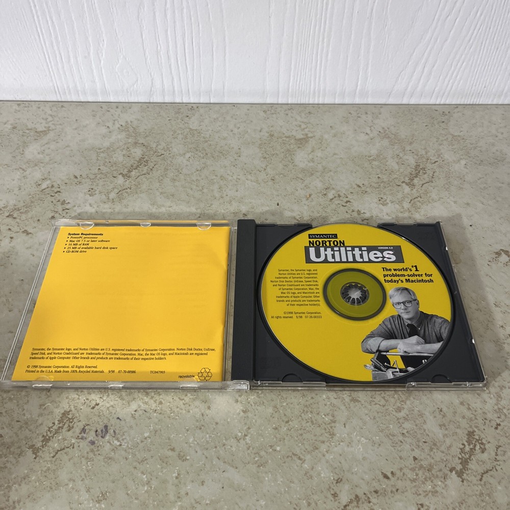 Norton Utilities Version 4.0 CD-ROM 1998