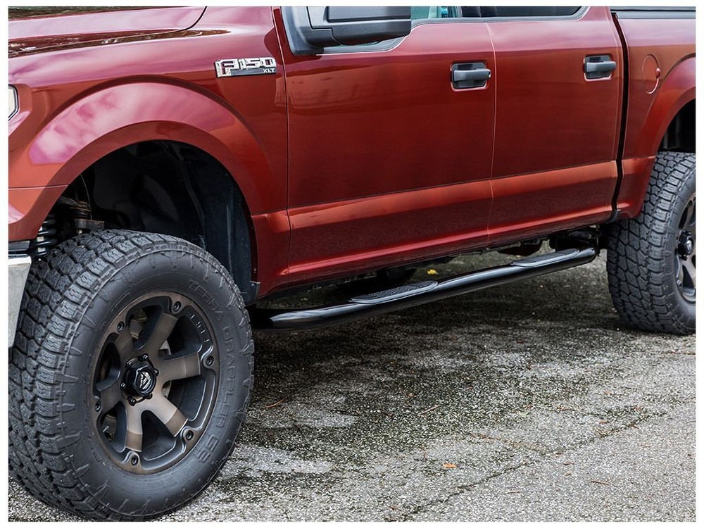 Ionic 3" Black Nerf Bars Fits 1984-2001 Jeep Cherokee