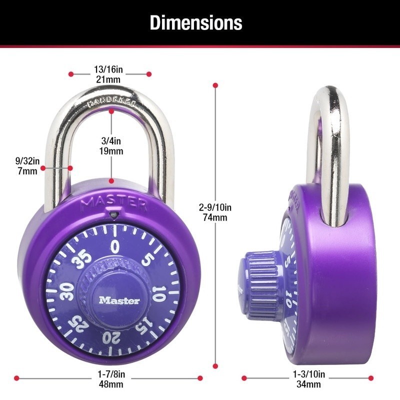 Durable Combination Padlock 2 Pack Keyless Security Lock Anti Shim Technology US