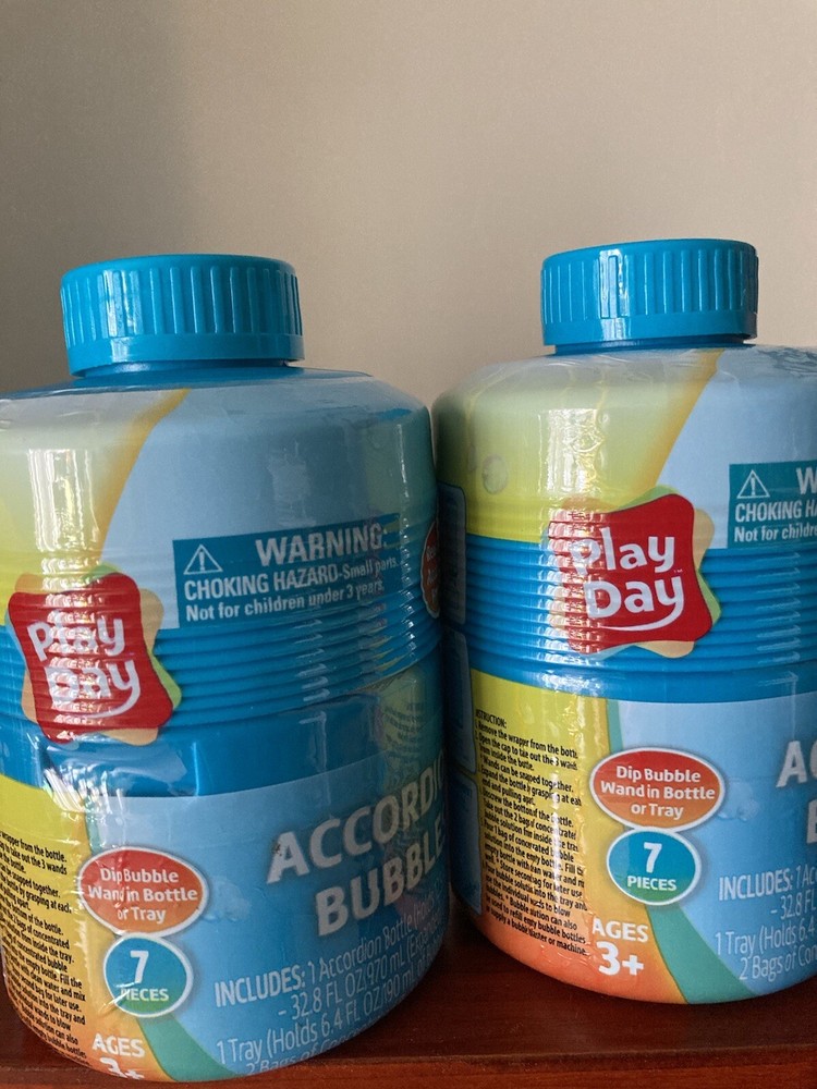 Play Day Accordian Bubbles Bundle of 2 bottles