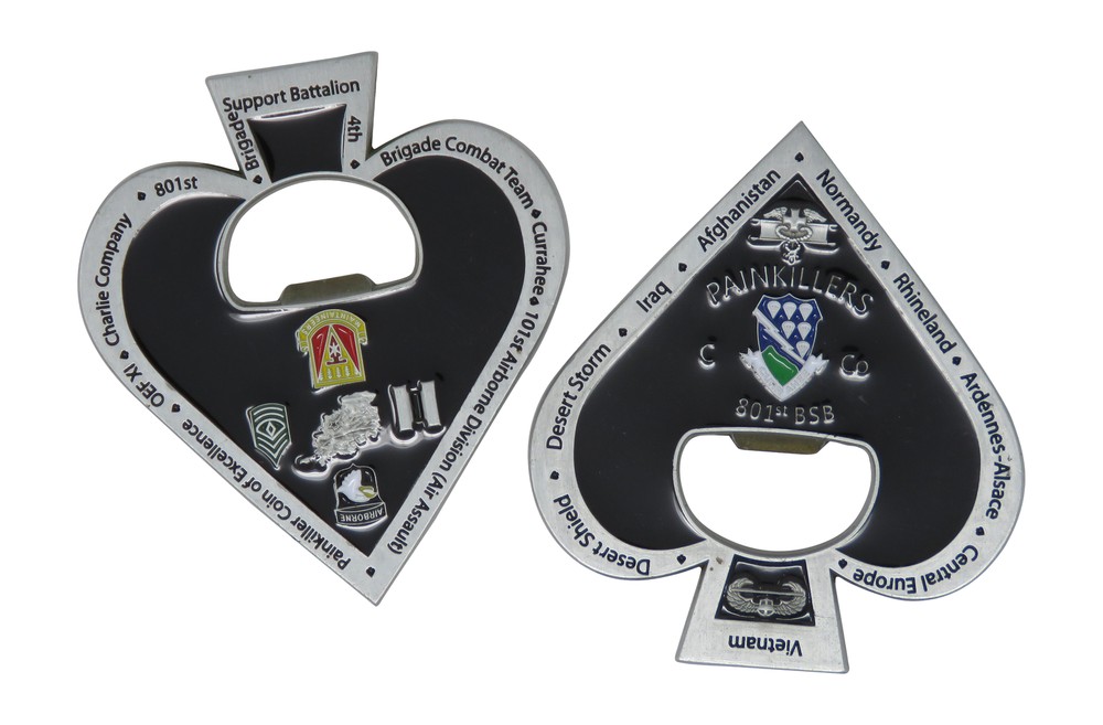 US Army 801st BSB Painkillers Challenge Coin