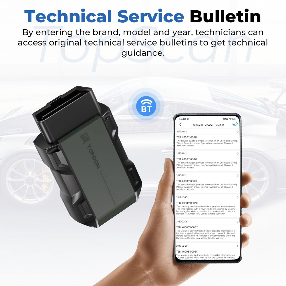 2024 TOPDON Topscan All System Diagnostic Scanner OBD Tool Oil Reset Code Reader