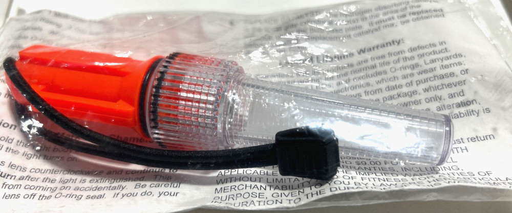Tektite Mark Lite Dive Light Orange/Clear Lightstick Chameleon