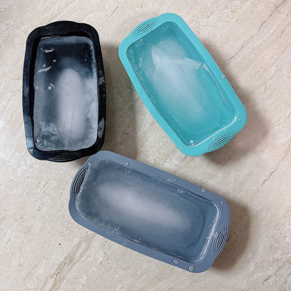 5Pcs Extra Large Ice Block Mold, Grey Silicone Molds large, Gray