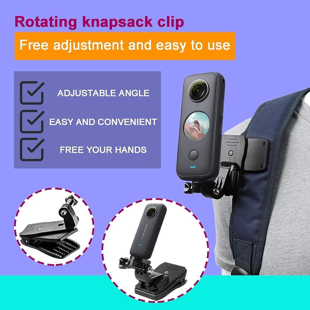 4 in 1 Action Camera Accessory Combo Kit -Compatible with Insta360 One X4,X3,X2