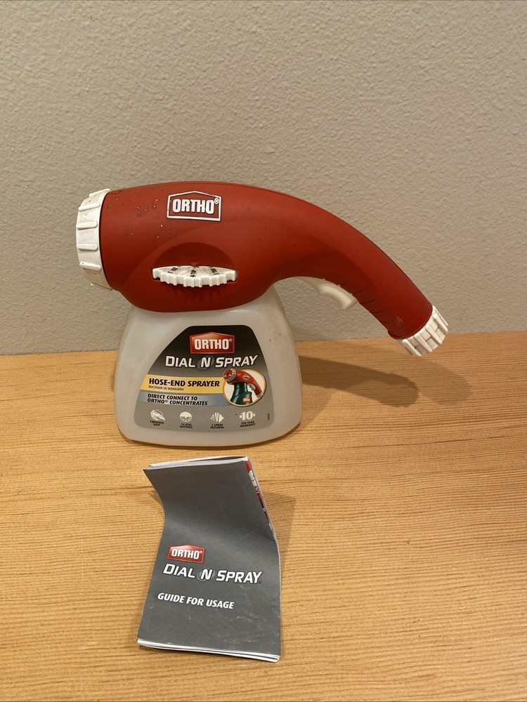 Ortho Dial N' Spray Hose Adjustable End Sprayer 2013 Clean On Inside