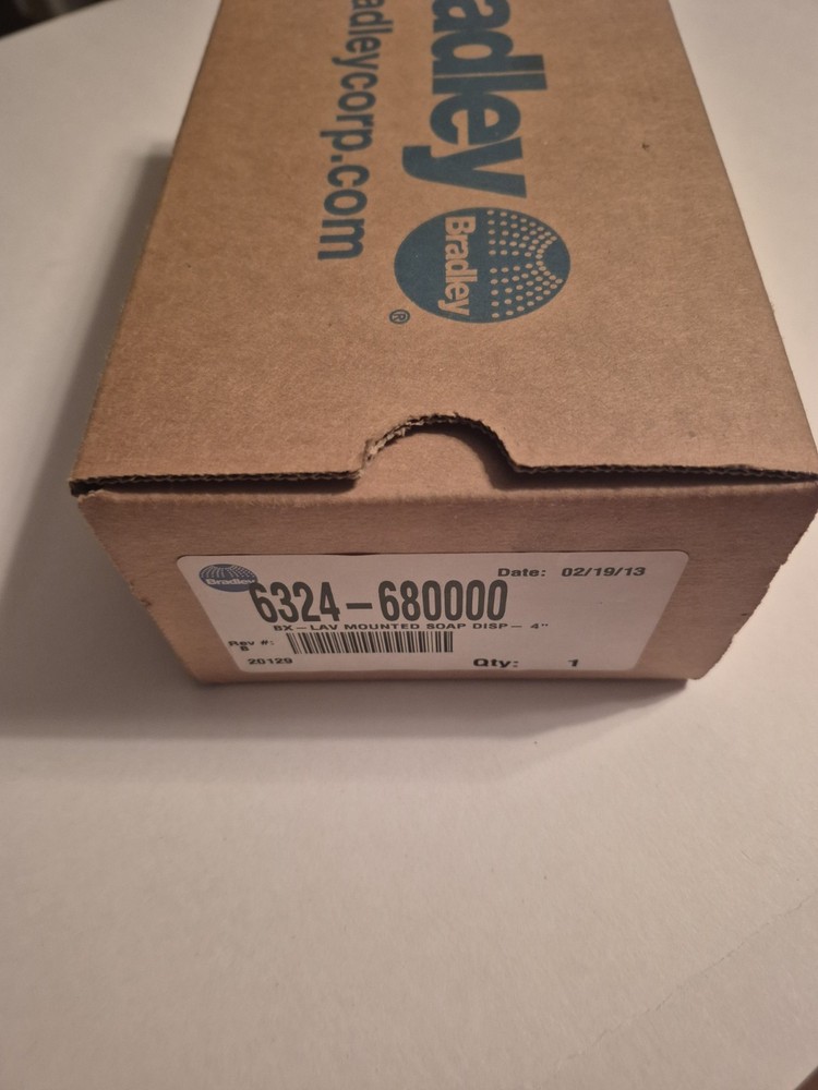 Bradley Corp 6324-680000 FNFP Mounted Soap Disp. New Free Shipping