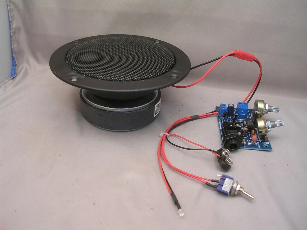 BUILT MINI CIGAR BOX AMP KIT, 9V, W/UPGRADED SPEAKER-CUSTOM BUILT