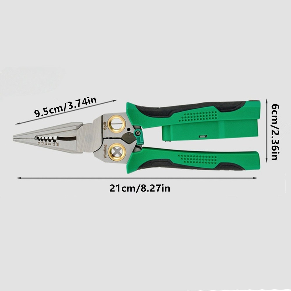 Multi-Function Wire Stripper Tool with AC/DC Voltage Tester for Professional Use