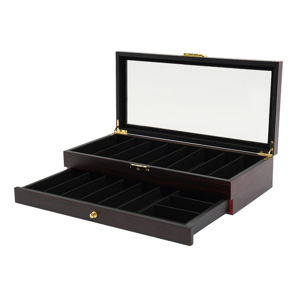 2Tier Knife Display Case Organizer,Knife Display Case,Knife Storage Box Lockable