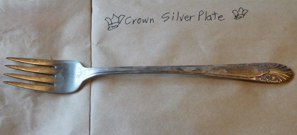 Crown IS Silverplate ~ RADIANCE ~ Dinner Fork 7 3/4” Long - 1939