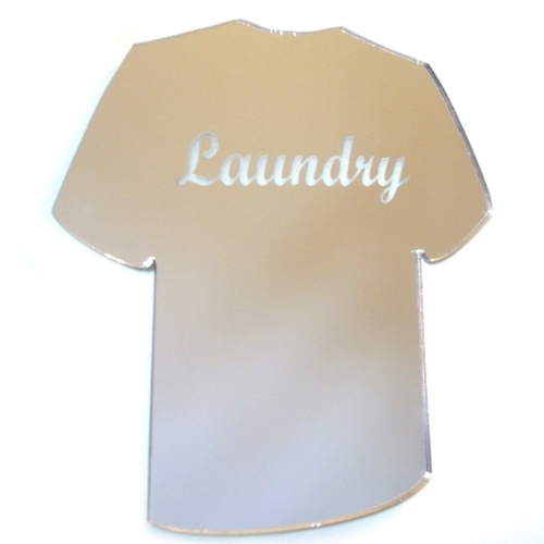 T-Shirt Laundry Sign Acrylic Mirror (Several Sizes Available)