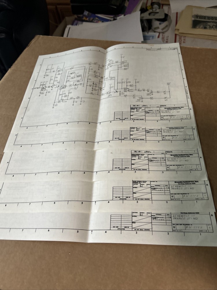 Invinco Gremlin Schematic video game  arcade   game manual
