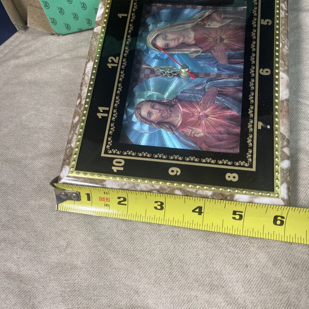 Jesus and Mary - Framed Desktop Clock - Quartz