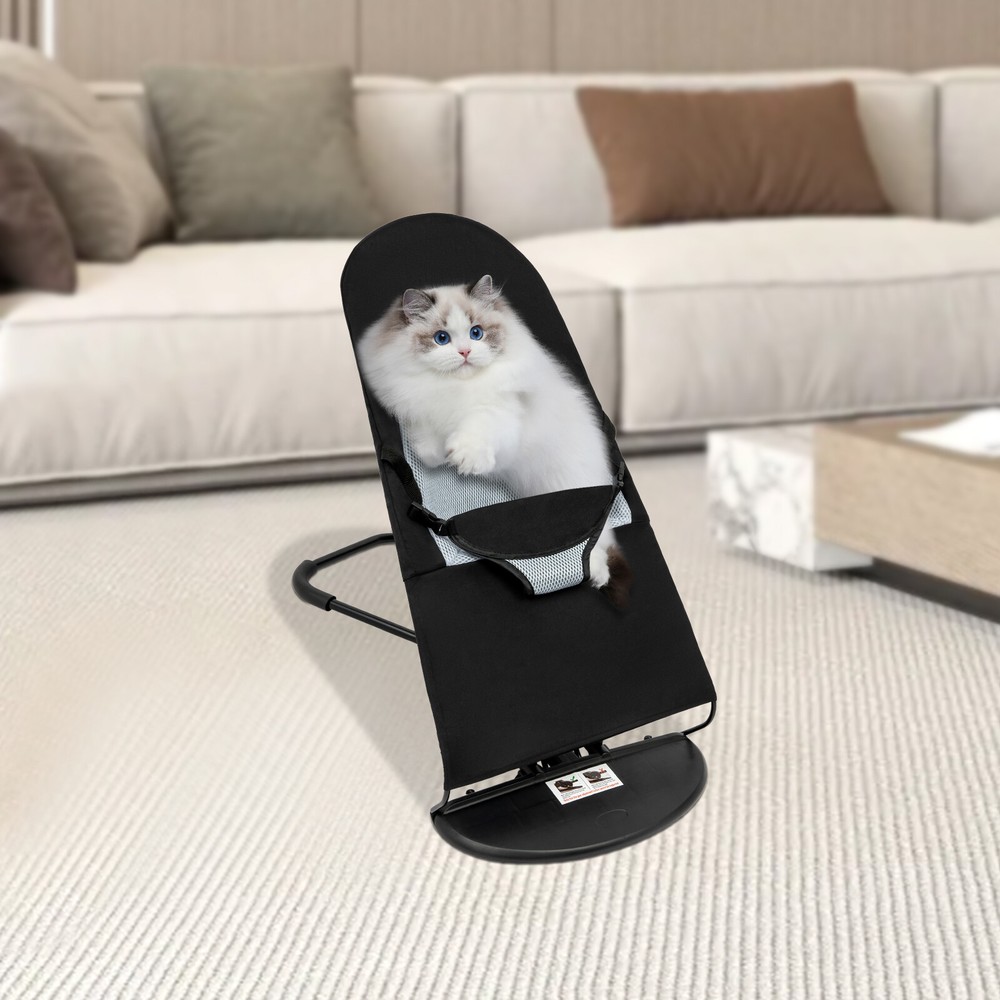 Portable Pet Rocking Chair Folding Bed Medium sized Dog Cat Sunbathing Rest