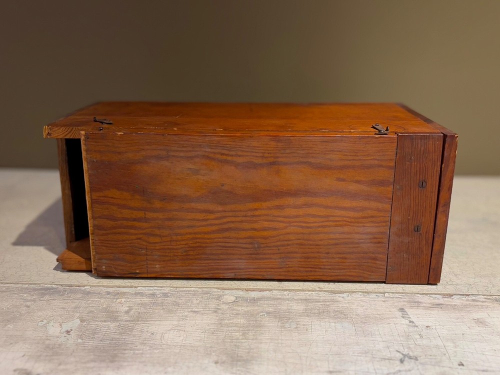 Early Gottinga Brass and Cast Iron Microscope with Original Case