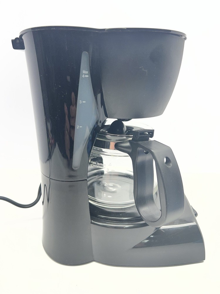 Mr Coffee Switch 4 Cup Drip Coffee Maker Brewer Model #DR5 - Black -CLEAN TESTED