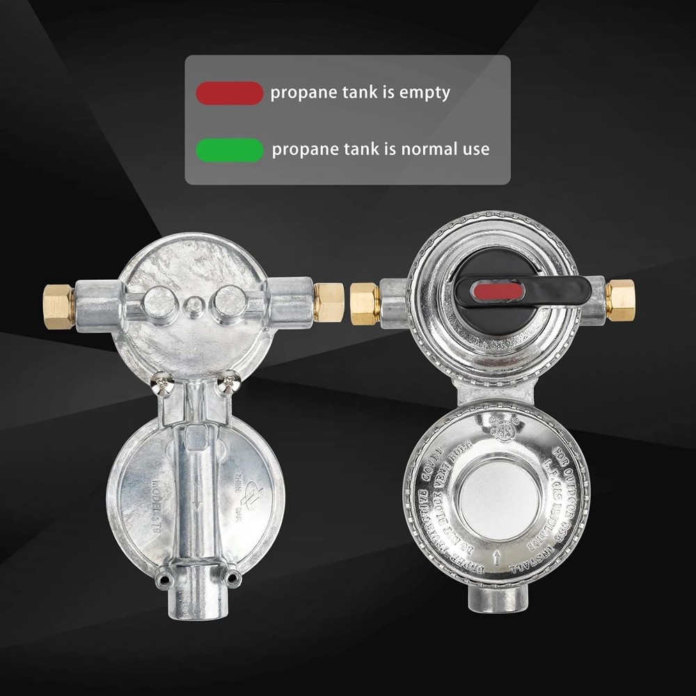Onlyfire Propane 2 Stage Auto Changeover Regulator, LP Gas Regulator RV...