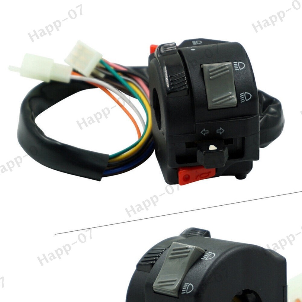 7/8" 22MM Left Handlebar Horn Button Turn Signal Fog Light Controller Switch