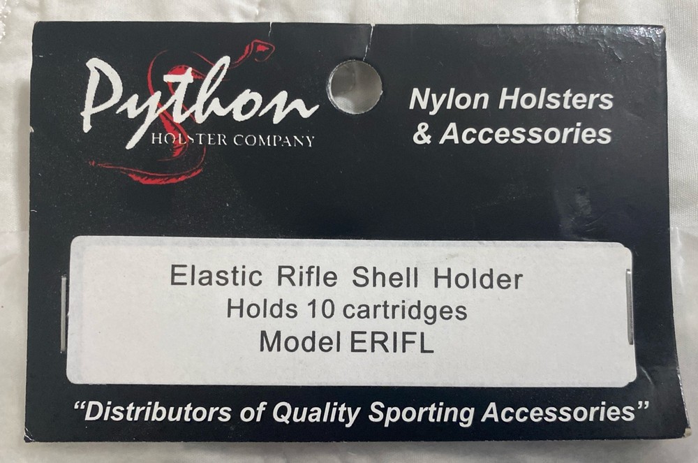 Python Holsters ERIFL Elastic Rifle Shell Holder - Black - 10 Shell