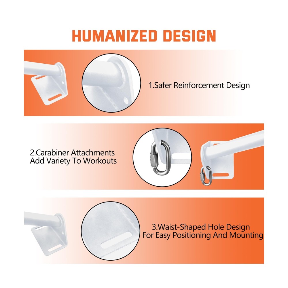 Pull Up Bar Wall Mounted-Heavy Duty Joist Mounted Pull Up Bar-Premi... Fast Ship