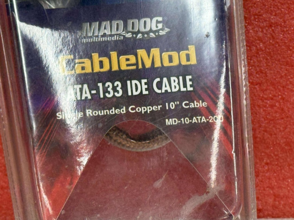 MAD DOG MD-10-ATA-2CU ATA-133 IDE CABLEMOD SINGLE ROUNDED 10'' CABLE