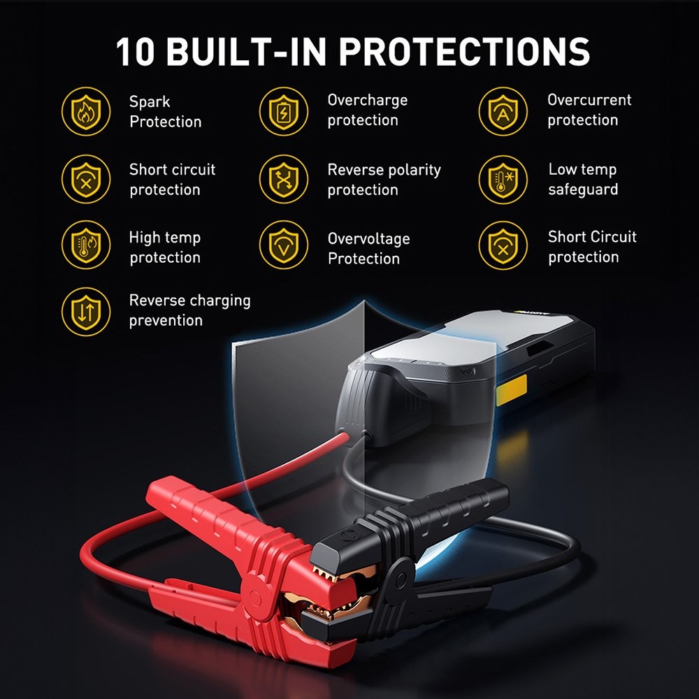 12V Multi-functional Emergency Power Start Supply Car Starting Portable Charging