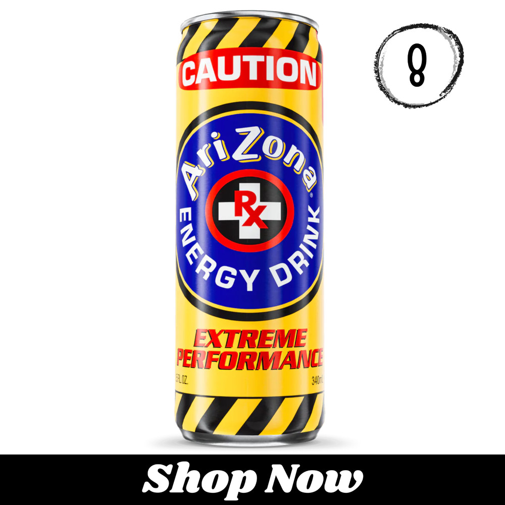 Arizona RX Energy Caution Extreme Performance Drink – Choose Quantity