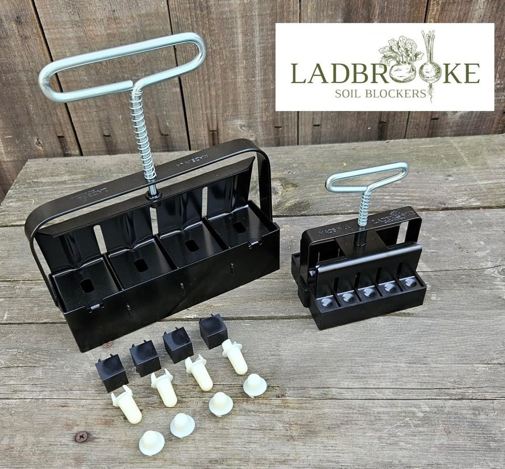Authentic Soil Block Maker 5-Pc. Essentials Nesting System Includes Mini 4, M...