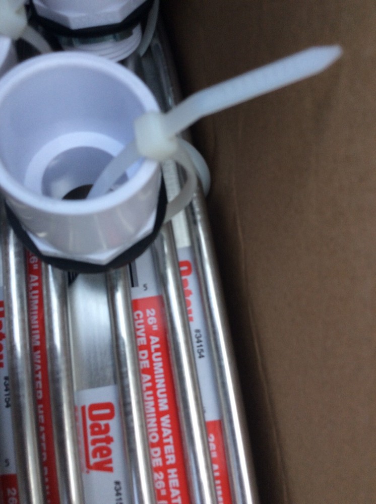 LOT OF 6 - Oatey 26" Aluminum Water Heater Pan with 1" PVC Fitting