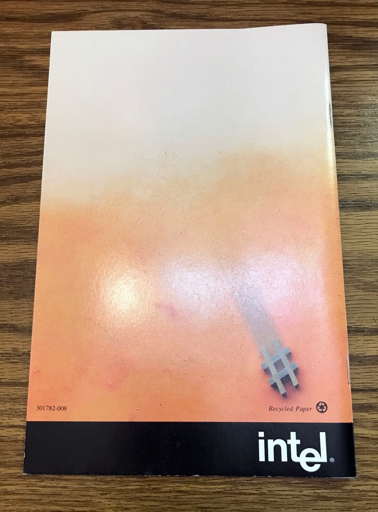Intel 387™ SX Math CoProcessor User's Guide 1992 Vintage