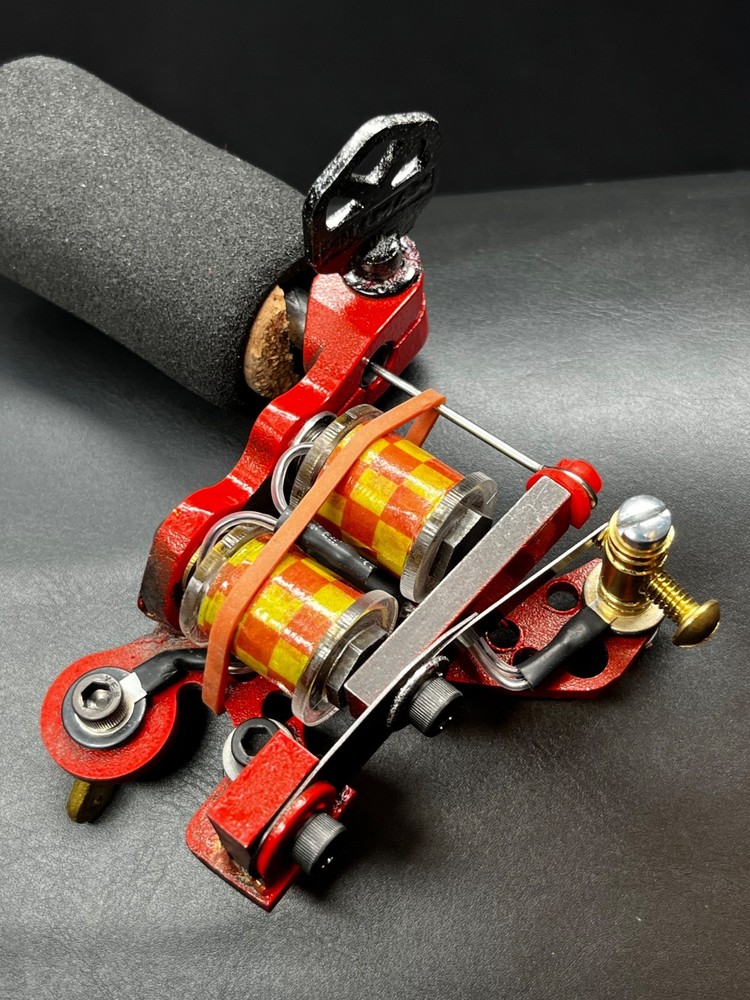 Handmade coil tattoo machine shorty colorpacker