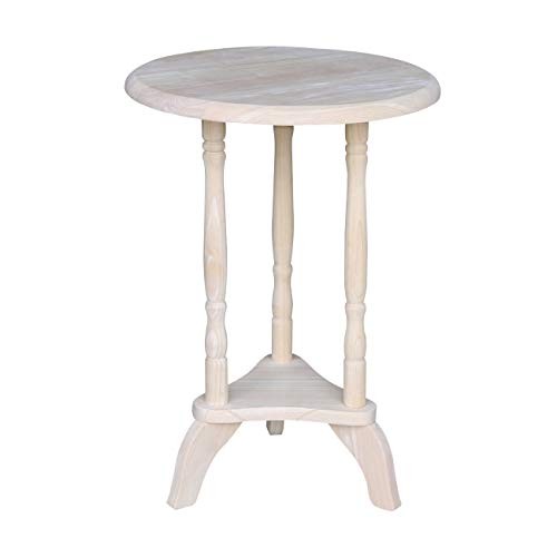International Concepts Round Plant Table, Unfinished