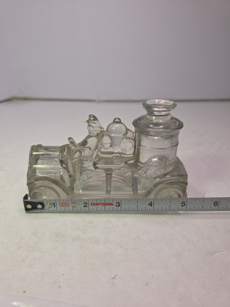 Vintage Fire engine Clear Glass