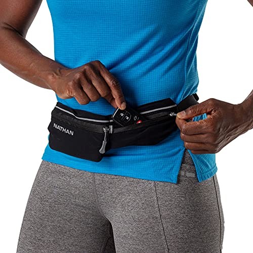 Mirage Compact Running Belt Pack. Reflective, Adjustable, Bounce-Free. Black