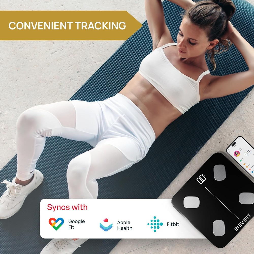 INEVIFIT Smart Body Fat Scale, High-Precision Bluetooth Digital Analyzer