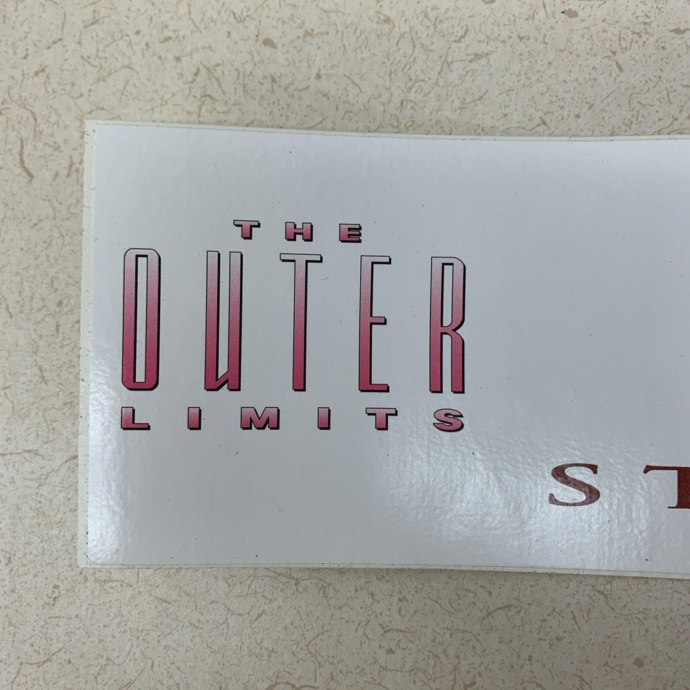 The OUTER limits Sticker MGM Stargate SG-1 New 9”x3”
