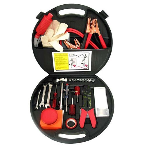 Deluxe 150 Piece Highway Emergency Kit with case