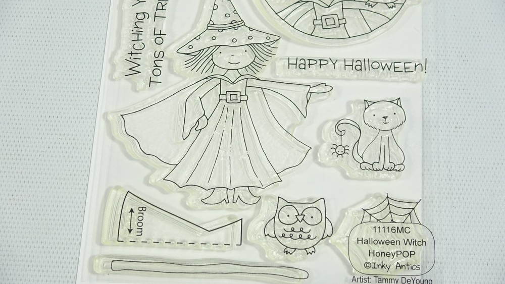 2012 Inky Antics Halloween Witch Clear Mount Rubber Stamp Set 11116MC
