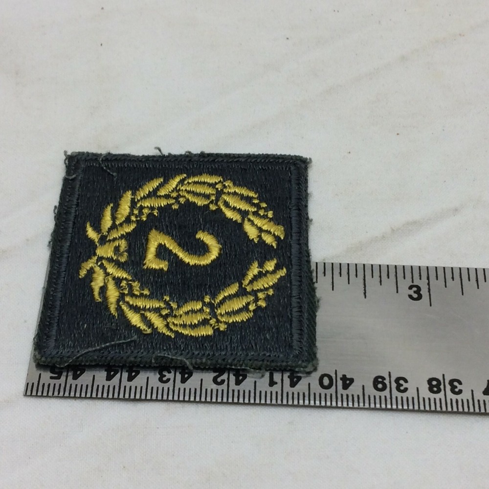 Vintage Military Patch Meritorious Unit Second Award White Back Variant