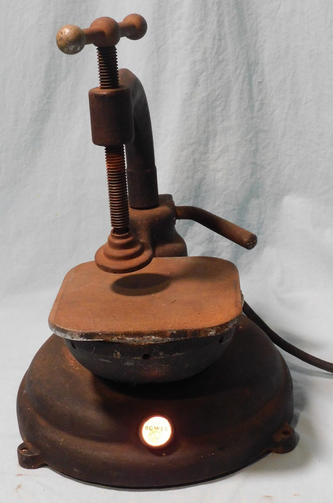 Vintage Bowes Seal Fast Electric Tire Patch Press