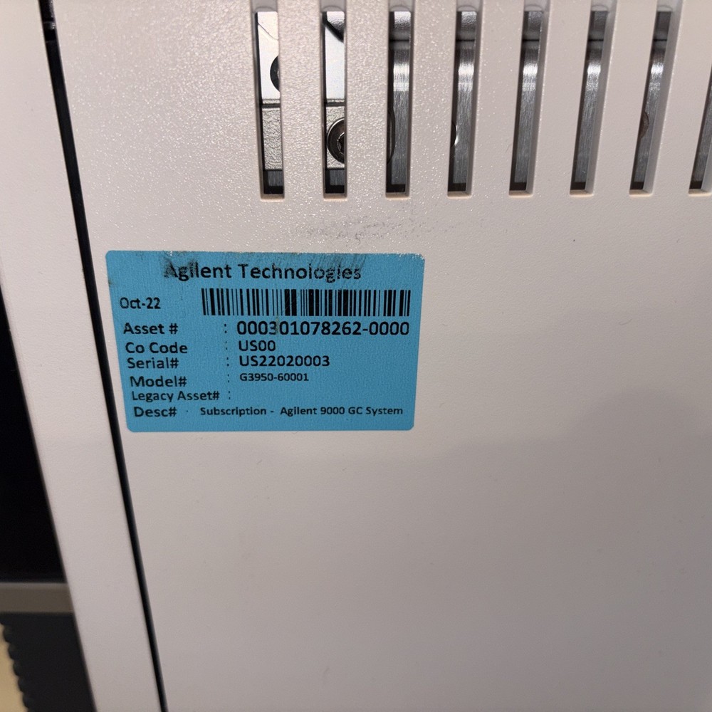 Agilent Intuvo 9000 GC System / Missing Hardware