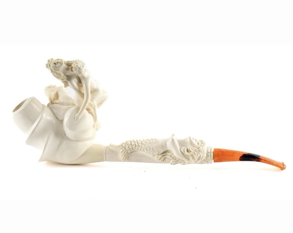 Large meershaum pipe and mouthpiece