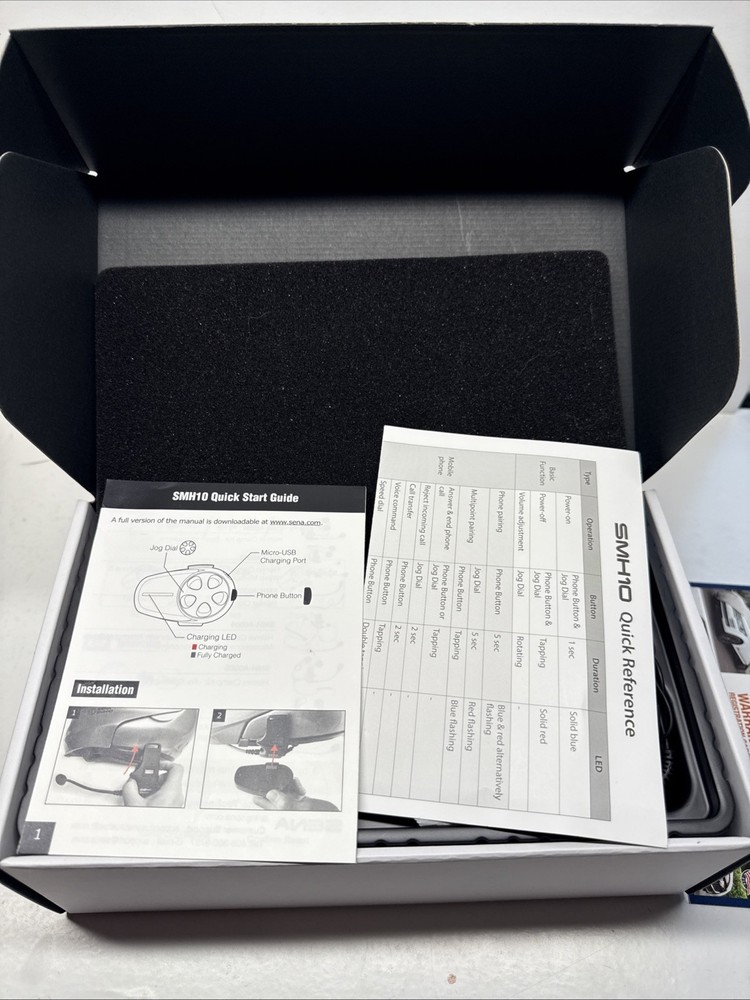 Sena SMH10-11 Motorcycle Bluetooth Headset / Intercom Kit (Single)