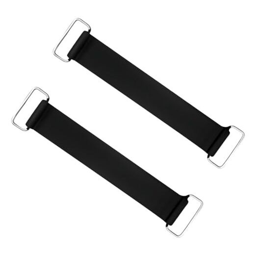 2 PCS Motorcycle Battery Strap, Elastic Rubber Battery Strap Fixed Holder Belt