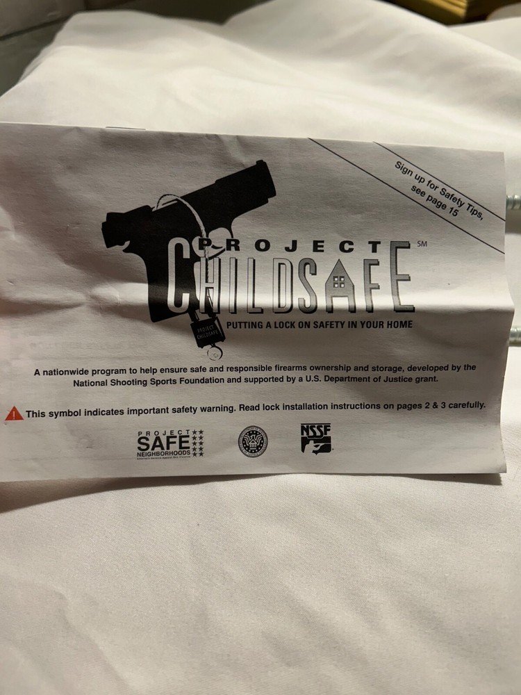 Project Child Safe Gun Lock With Cable and 2 Keys