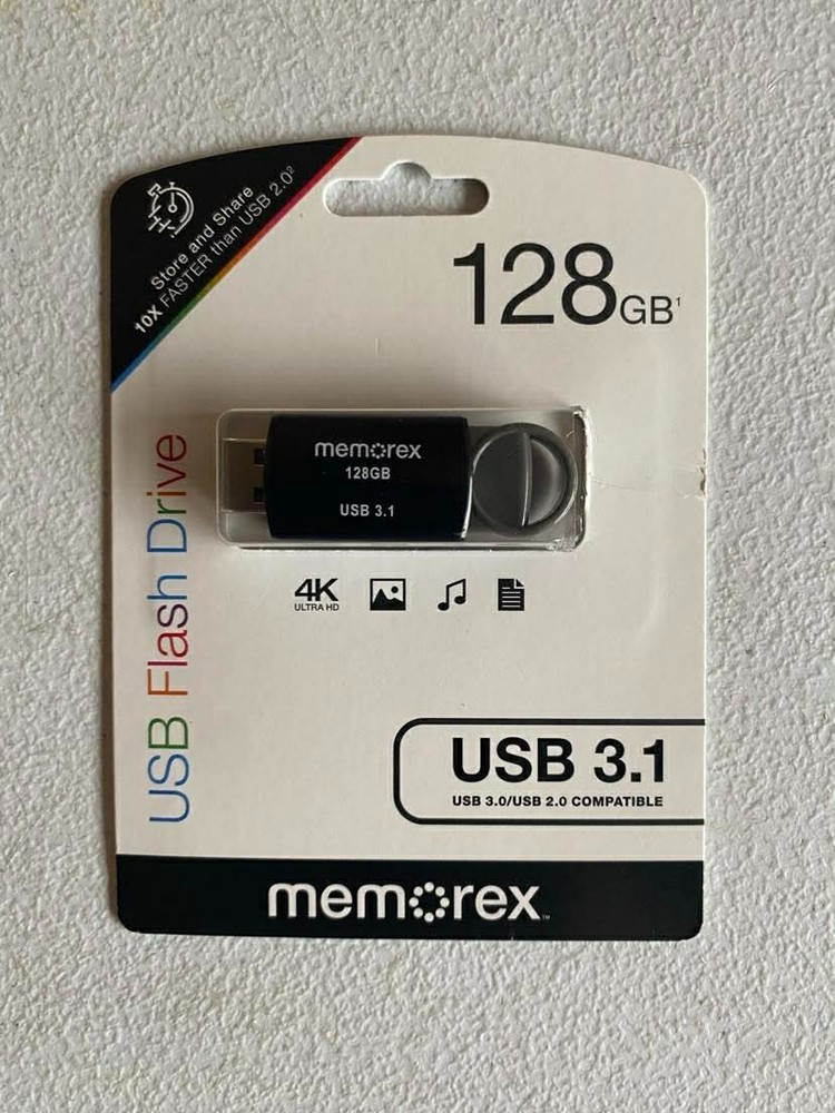 Memorex 128GB USB 3.1 Black