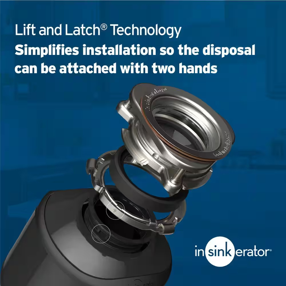 Badger 5, 1/2 HP Continuous Feed Kitchen Garbage Disposal, Badger Series