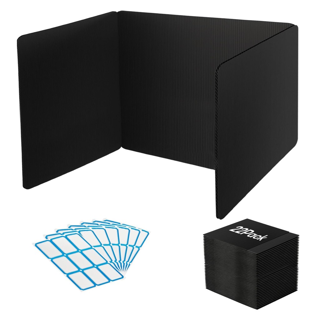 22 Pack Desk Dividers for Students, Durable Privacy Shield Folder for Student...