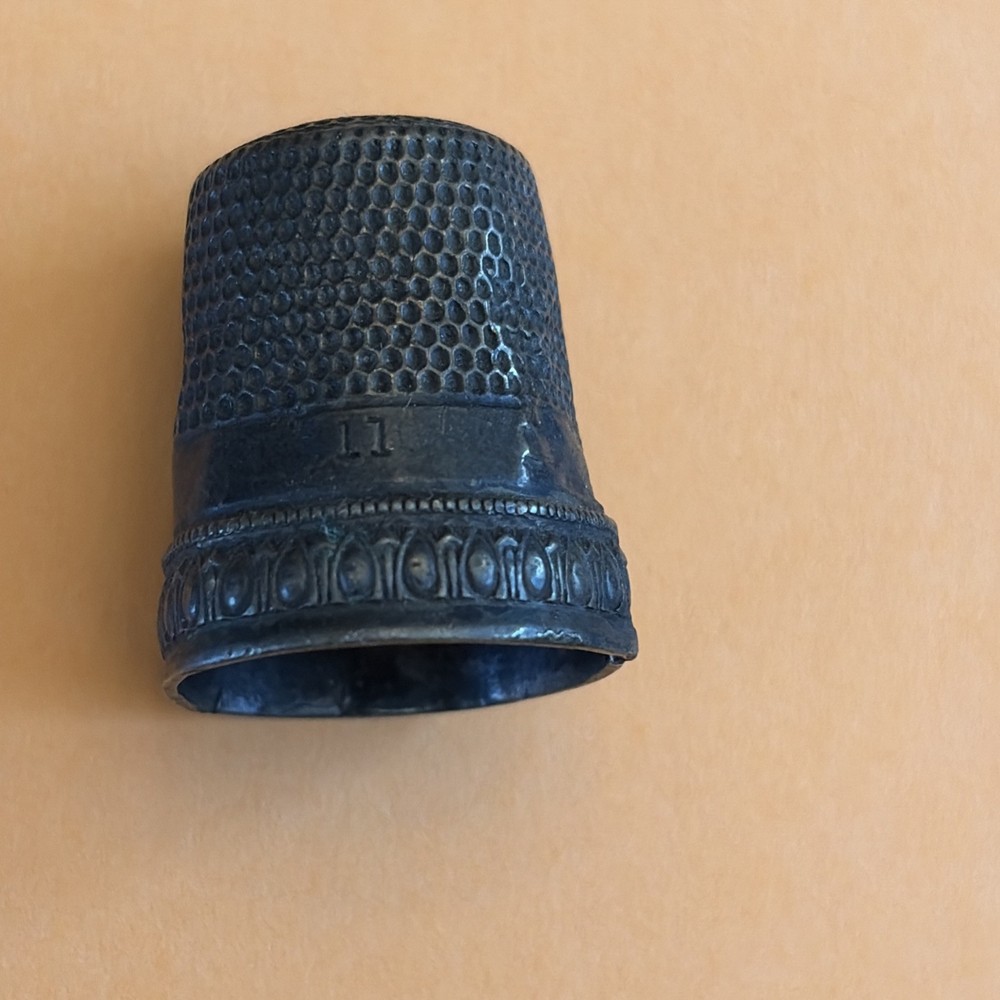 Vintage Sterling Silver No. 11 Sewing Thimble